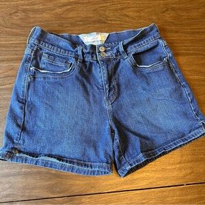 Levi’s Double Button High-Rise Denim Shorts 10
